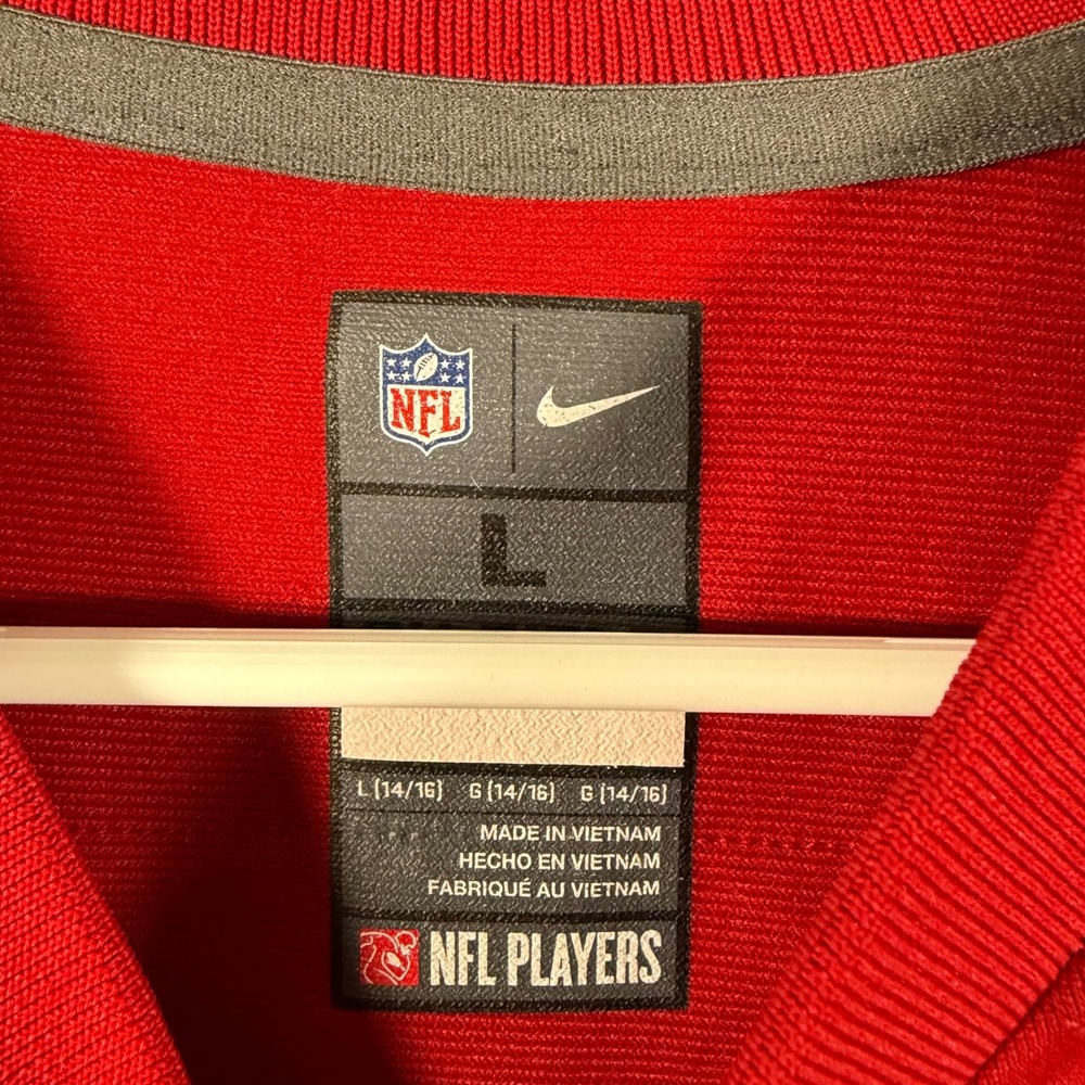 Nike San Francisco 49ers Christian McCaffrey 23 Youth Jersey Red Size L 14-16 - Picture 4 of 9